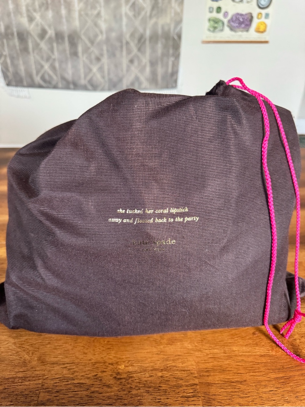 kate spade Black Pebbled Leather Shoulder Tote with Tassel - Picture 9 of 9